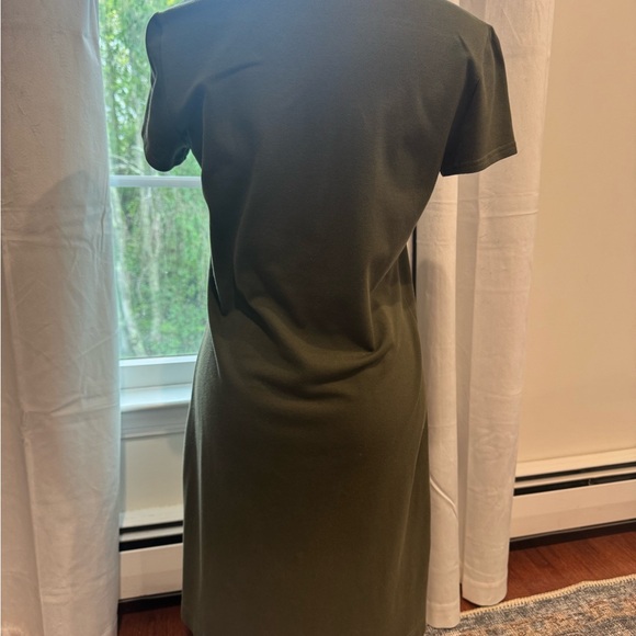 Lacoste Green Buttoned Polo Mini Dress - Picture 3 of 5